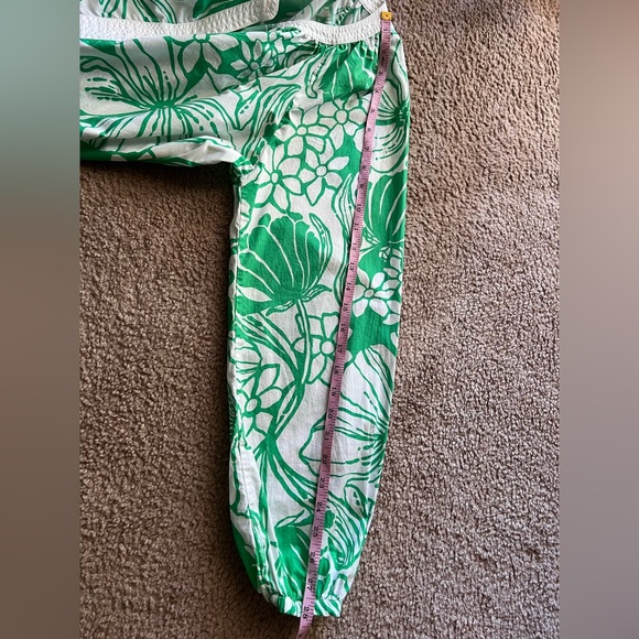 Lilly Pulitzer Sz XL Camryn Tunic in Spearmint Green Kiss My Tulips Top - Picture 12 of 14